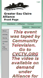Mobile Screenshot of greatereauclairealliance.org
